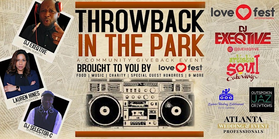 THROWBACK IN THE PARK: A Community Music & Giveback Event